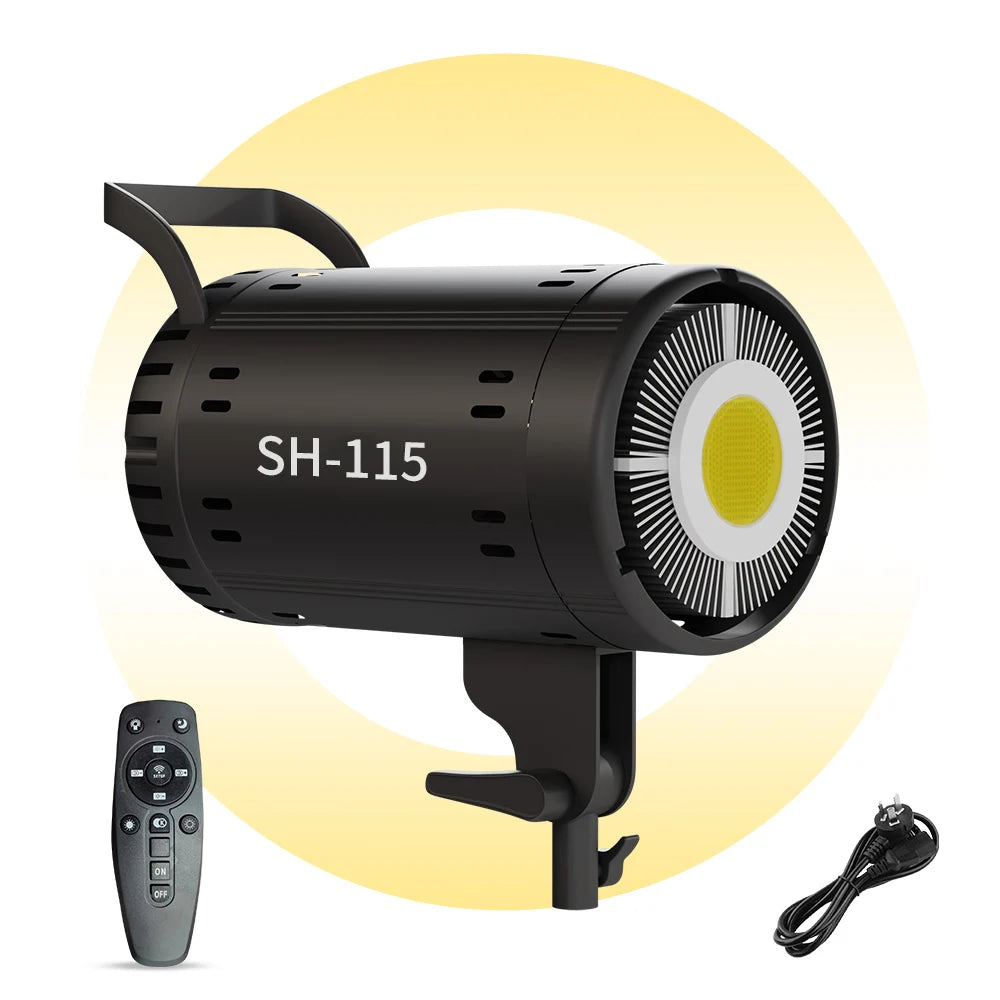 SH 115W LED Video Light With Bowens Mount Studio Lamp