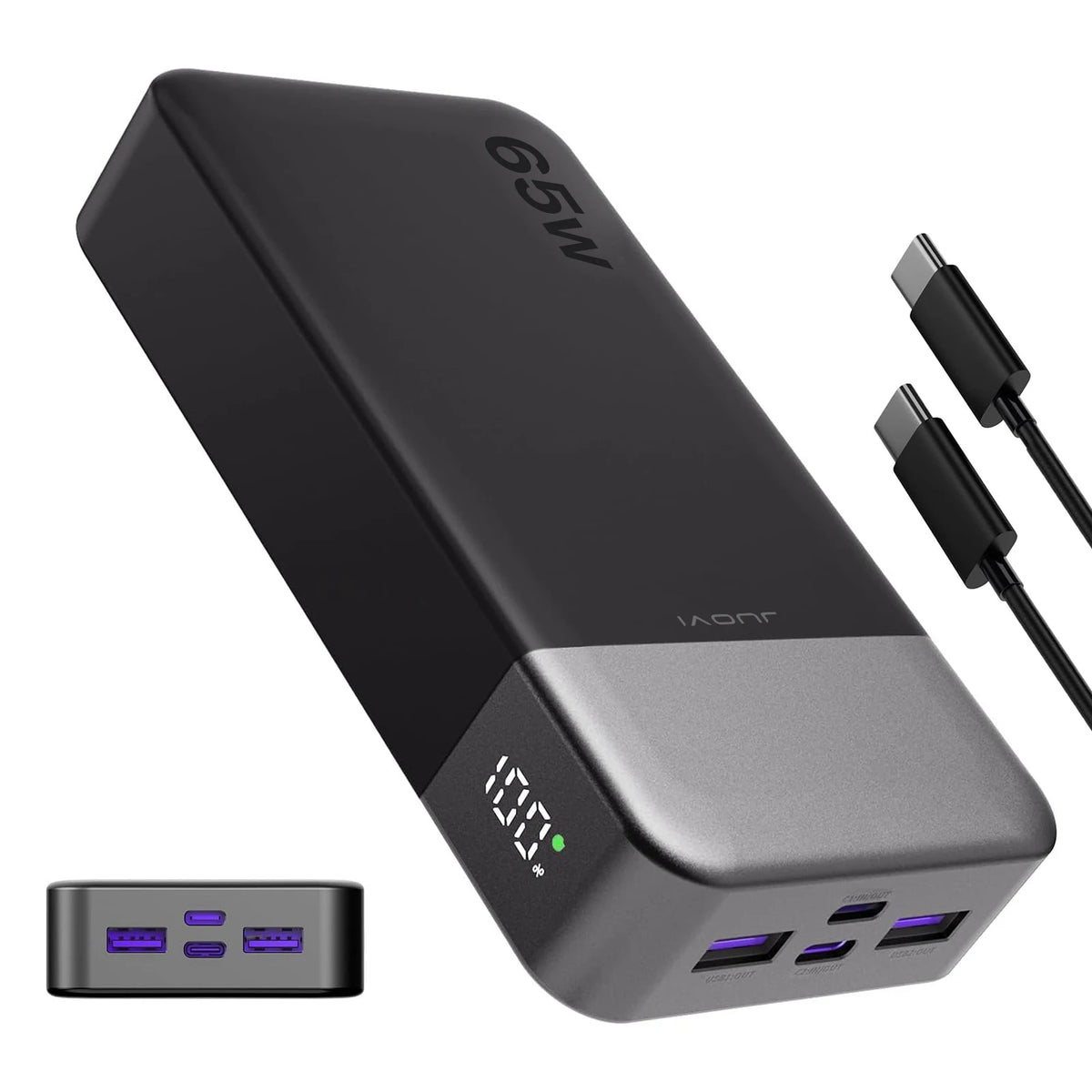 JUOVI USB C Fast Charging Portable Power Bank For Laptops