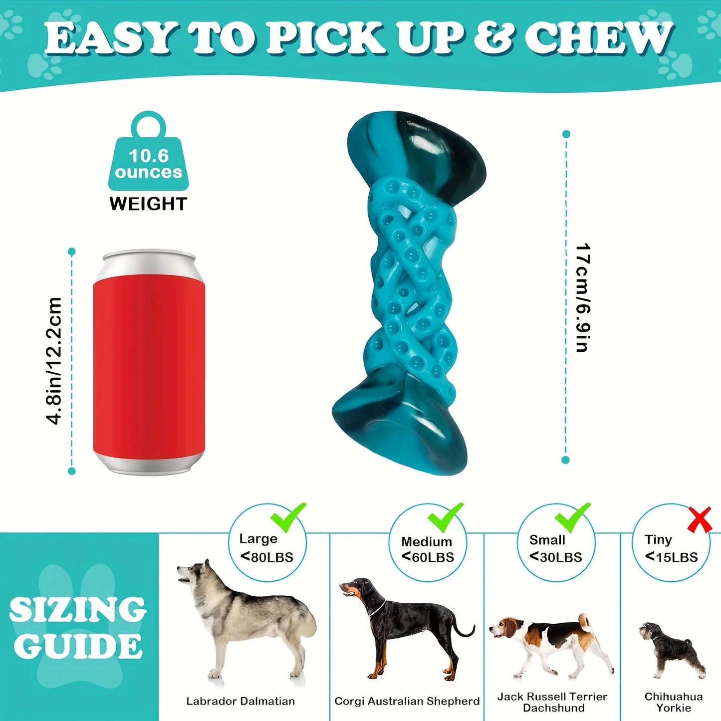 Pet Toys Durable And Sturdy Dog Chew Toys, Aggressive Chew Toys For Large Dogs Who Love To Chew, Resistant Anxiety Relief & Boredom Buster, Indestructible Dog Toys For Small, Medium And for large Dogs, Nylon, Toys To Keep Dog