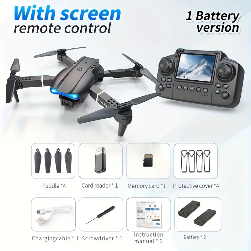 Evanovm E88Pro Max Foldable Dual Camera Drone With Auto Return