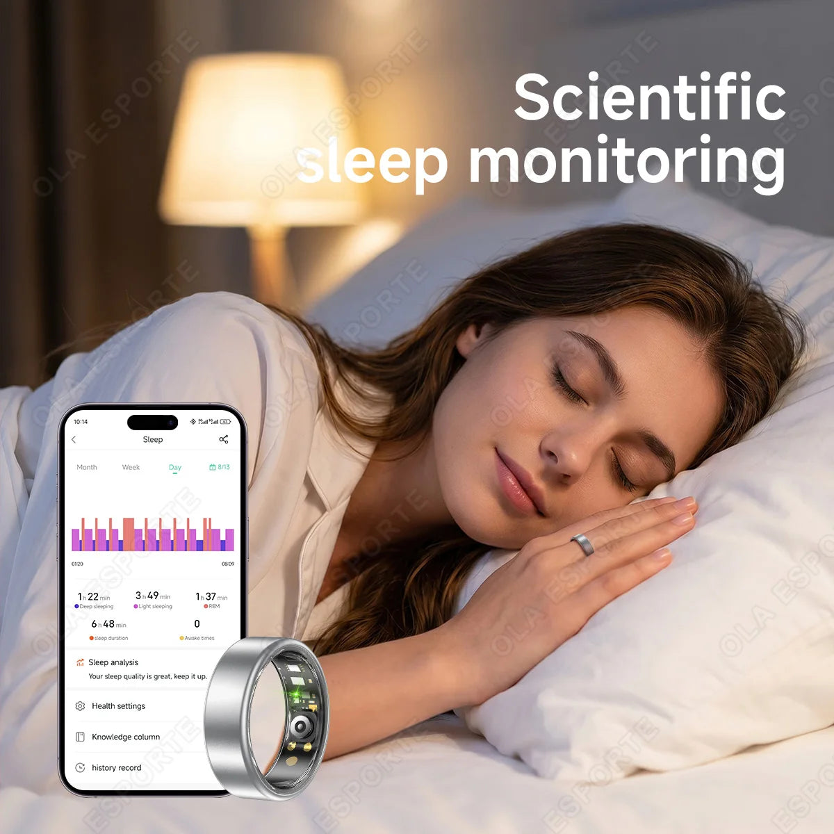 Ola Esporte Smart Ring Health Fitness And Sleep Tracker