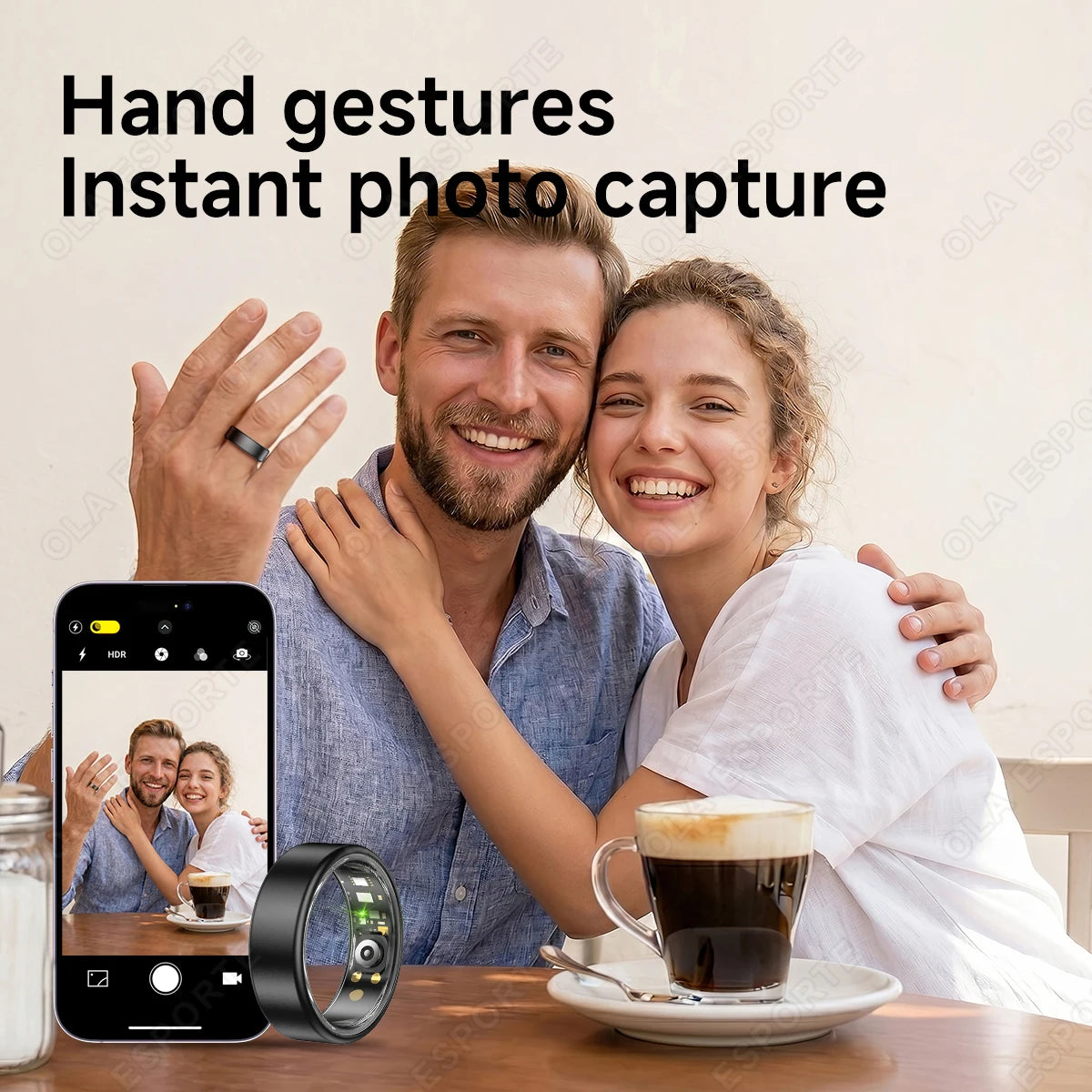 Ola Esporte Smart Ring Health Fitness And Sleep Tracker
