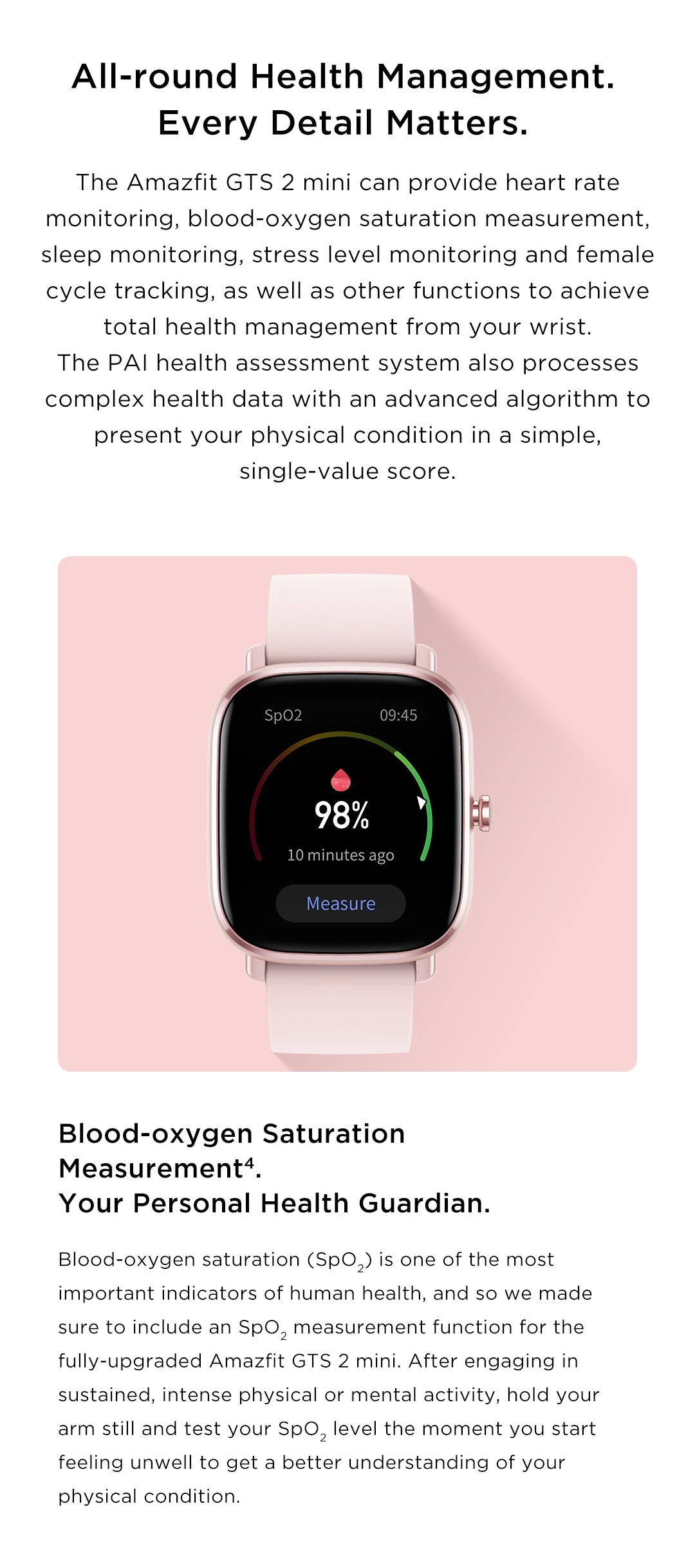 Amazfit GPS Smartwatch With Sports Modes And Sleep Tracking