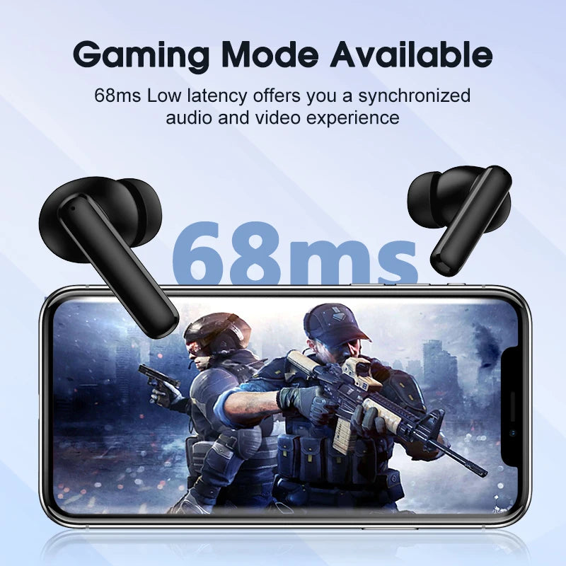 Qcy T13 Wireless Earbuds Active Noise Canceling Enc Mics