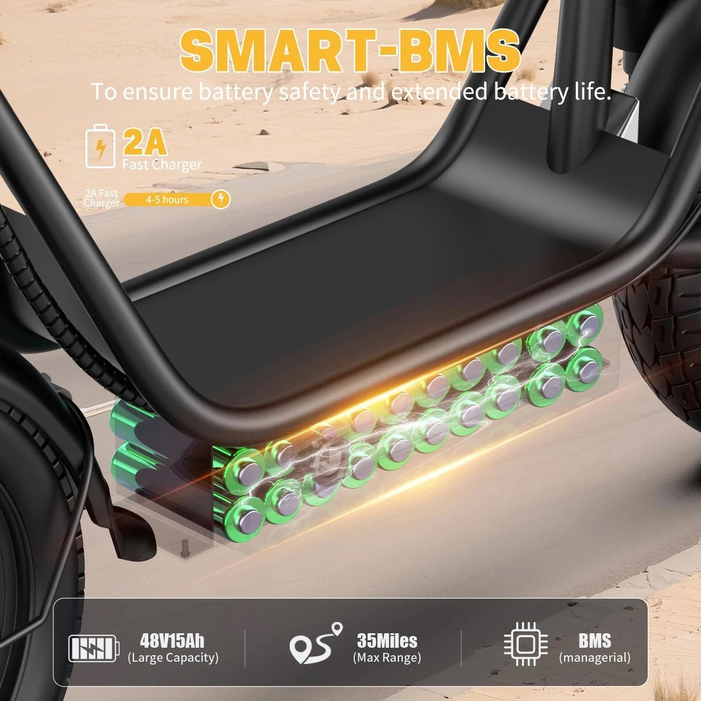 UPlee GQ8 Electric Bike For Adults, Folding Electric Bike, 500W Peak Motor, Scooter EBike With 14" Tire 48V 15AH Battery