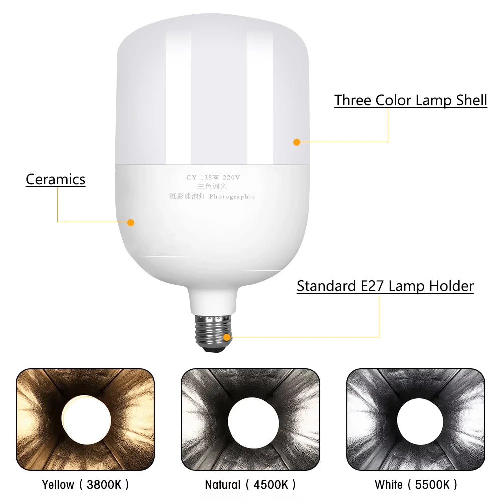 SH Professional Continuous LED Lighting Softbox Kit For Photo Studio