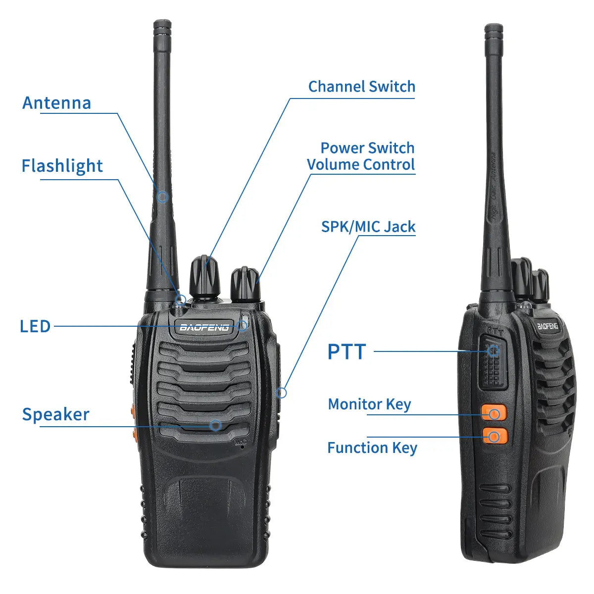 Baofeng BF-88E UHF Two Way Radio for Hunting Outdoors