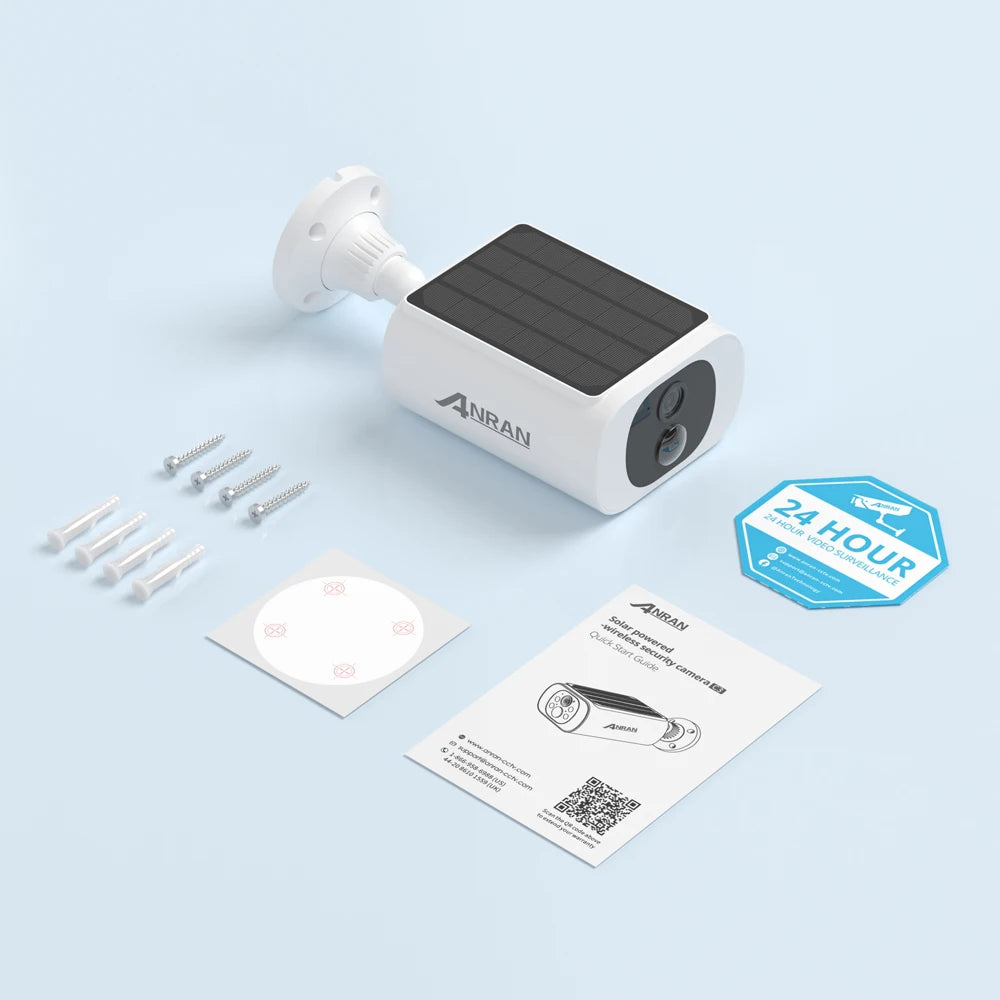 Anran Outdoor Wireless WiFi Security Camera With Solar Power