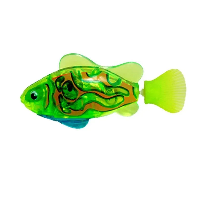 Cat Toy LED Inductive Interactive Swimming Robot Fish Toys Glowing Electric Fishs Stimulate Kitten Hunting Instinct Pet Products