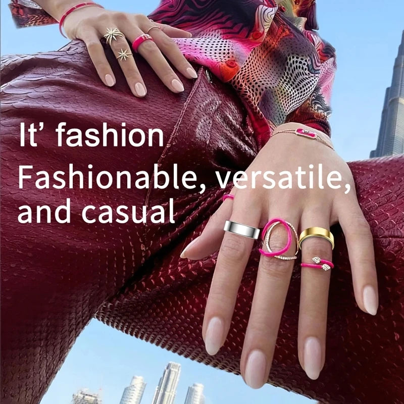 Bluetooth Smart Ring For Heart Rate And Blood Pressure Tracking