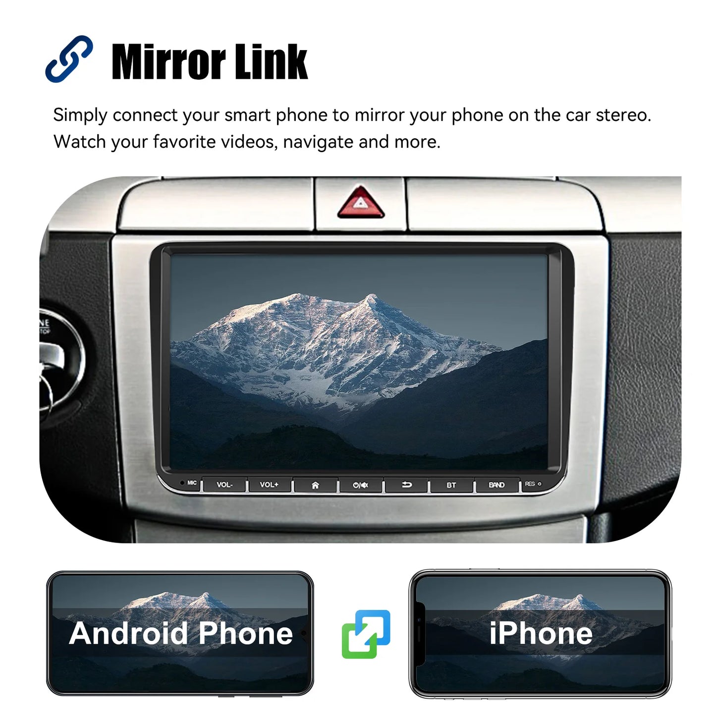 9" Android 15 6G+128G Wireless Carplay Car Stereo GPS NAVI WIFI RDS FM BT EQ for VW Golf 5 6 Passat Polo Touran Tiguan Caddy EOS