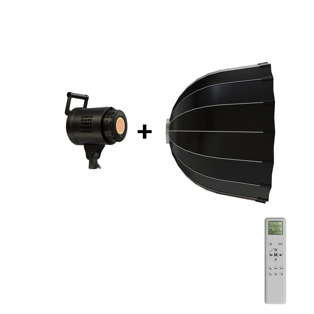 Bowens Lighting Video Studio 135W 110-220V Photography Dimmable LED Lamp Flash Studio 3000-6000K 3 Color Remote Control Display