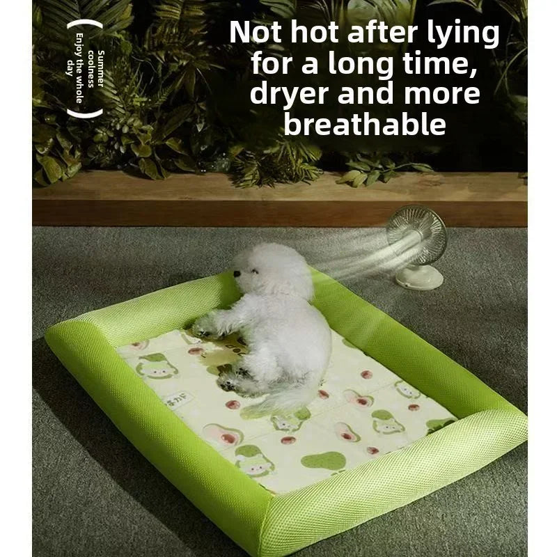 Summer Cooling Puppy Bed Dog Supplies Mat Accessory for Small Breeds Dogs Medium Pet Large Beds Sofa Blanket Baskets Fluffy Cats