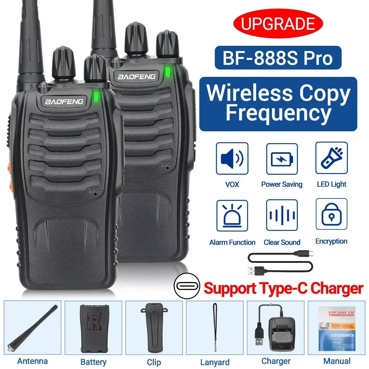 Baofeng BF-88E UHF Two Way Radio for Hunting Outdoors