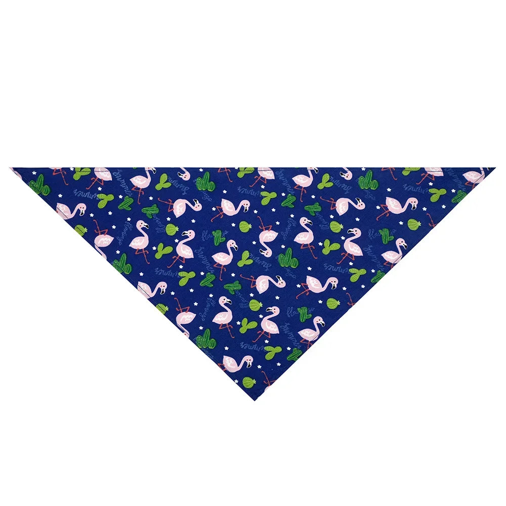 Adjustable Fruit Floral Dog Bandana Soft Washable Scarf