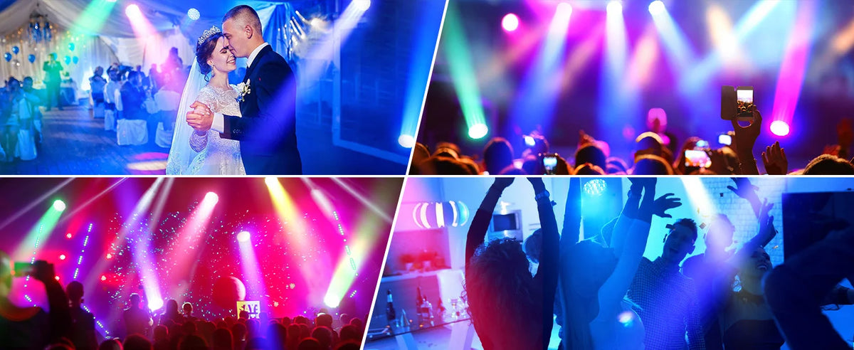 Somspot 15W RGBW LED Moving Head Stage Effects Projector Light
