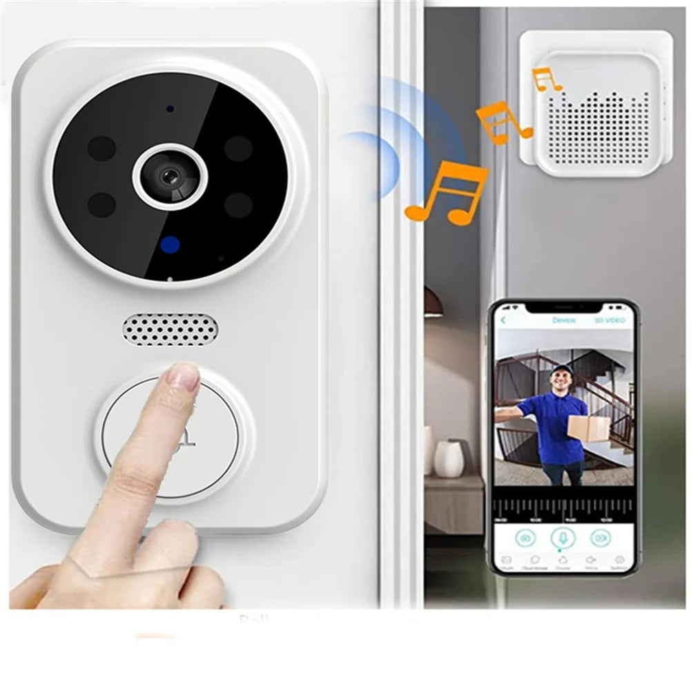 M8 Wifi Smart Visual Doorbell Two-way Intercom Infrared Night Vision Remote Monitoring Security System Wifi Video Door Bell