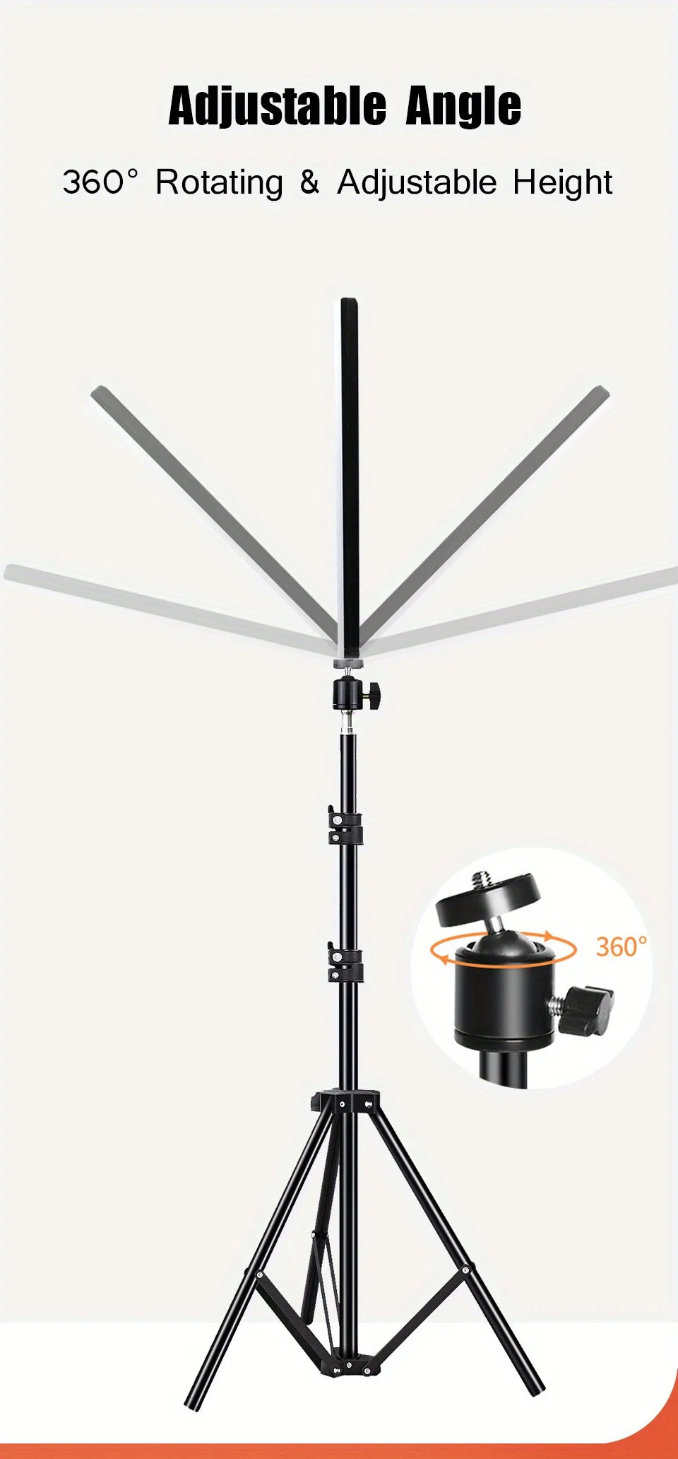 11in LED Video Fill Lamp Light Vloging Photo Studio LED Panel  With  Triopd Stand For Live Stream Makeup Meeting Group