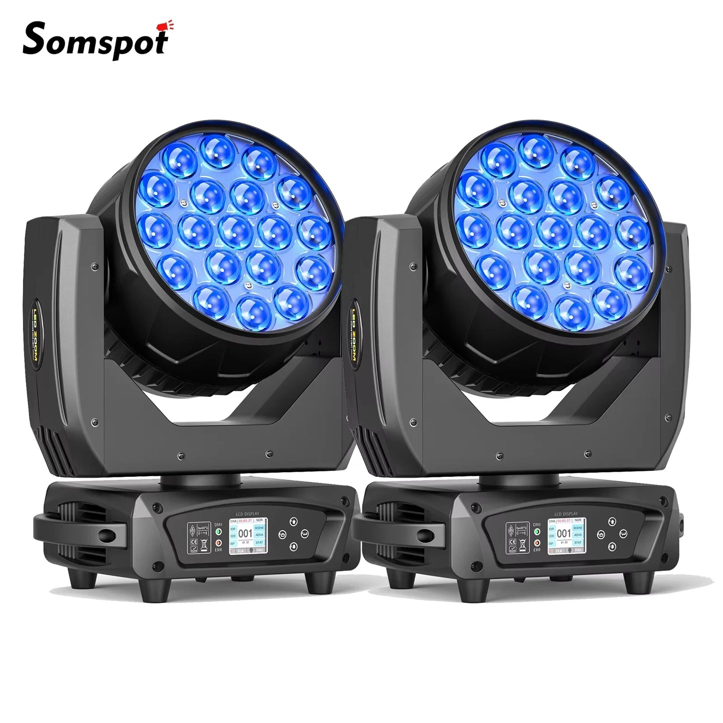 Somspot 15W RGBW LED Moving Head Stage Effects Projector Light