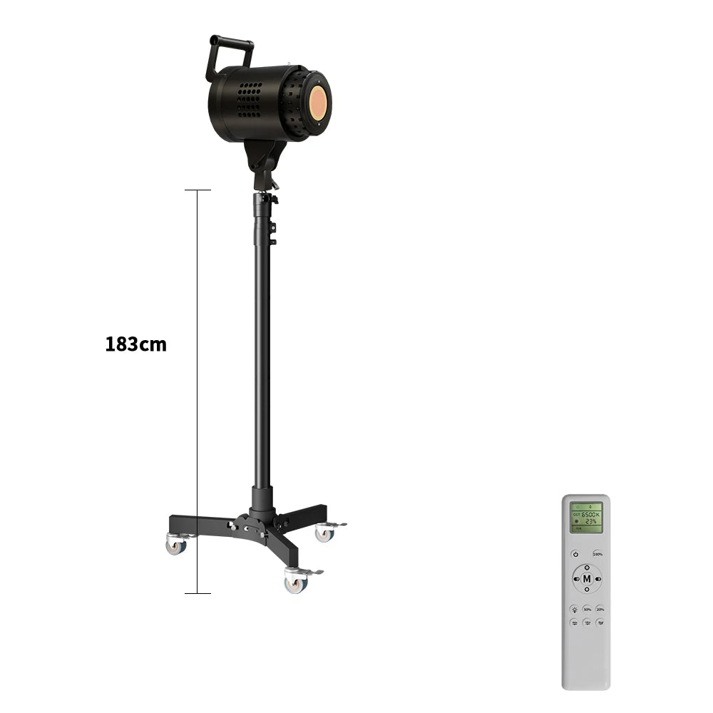 Bowens Lighting Video Studio 135W 110-220V Photography Dimmable LED Lamp Flash Studio 3000-6000K 3 Color Remote Control Display