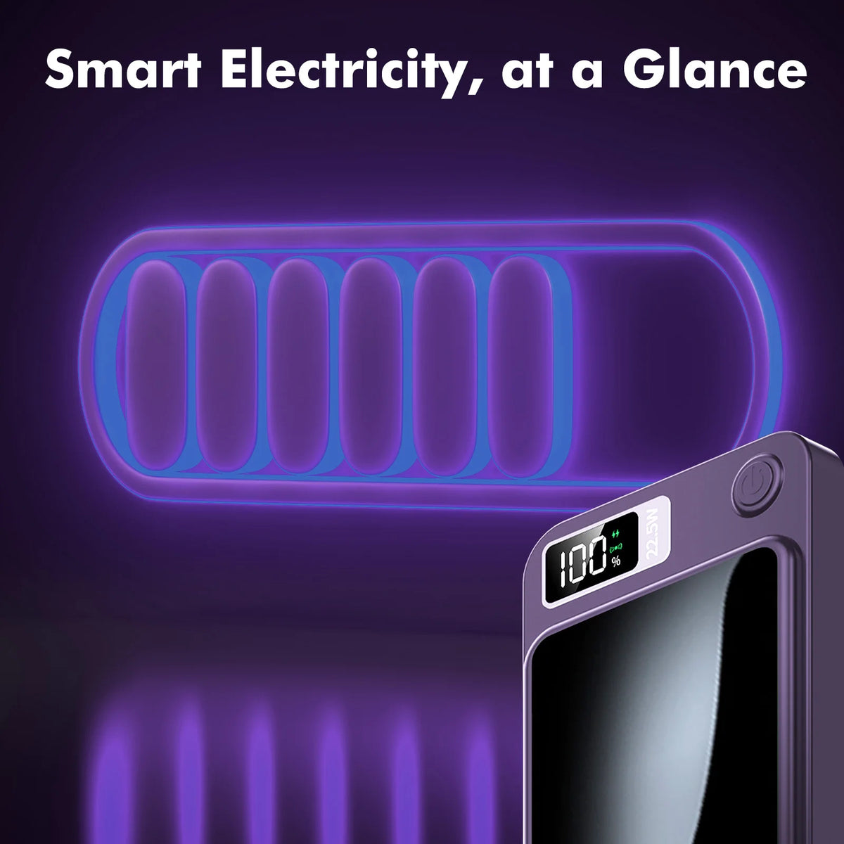 Magnetic Wireless Power Bank With Fast Charging And LED Display