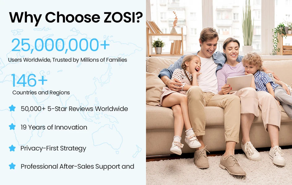 ZOSI 3K Lite Security Camera System AI Human Vehicle Detection 8CH HD TVI Video DVR Recorder 2MP 1080P CCTV Surveillance Camera