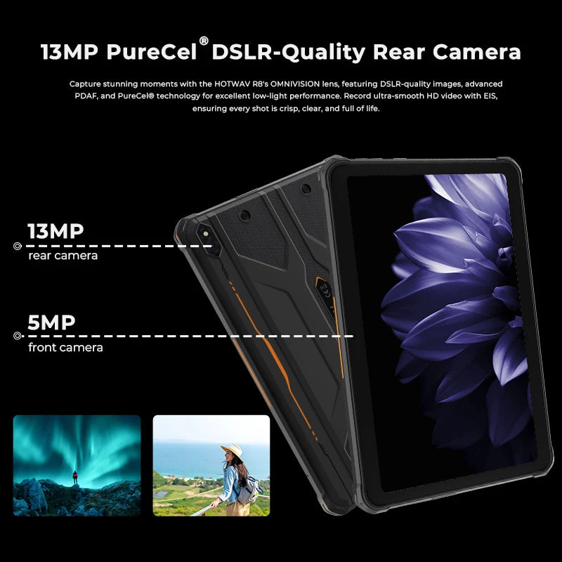 HOTWAV R8 Rugged Android Tablet With IP68 And IP69K Protection
