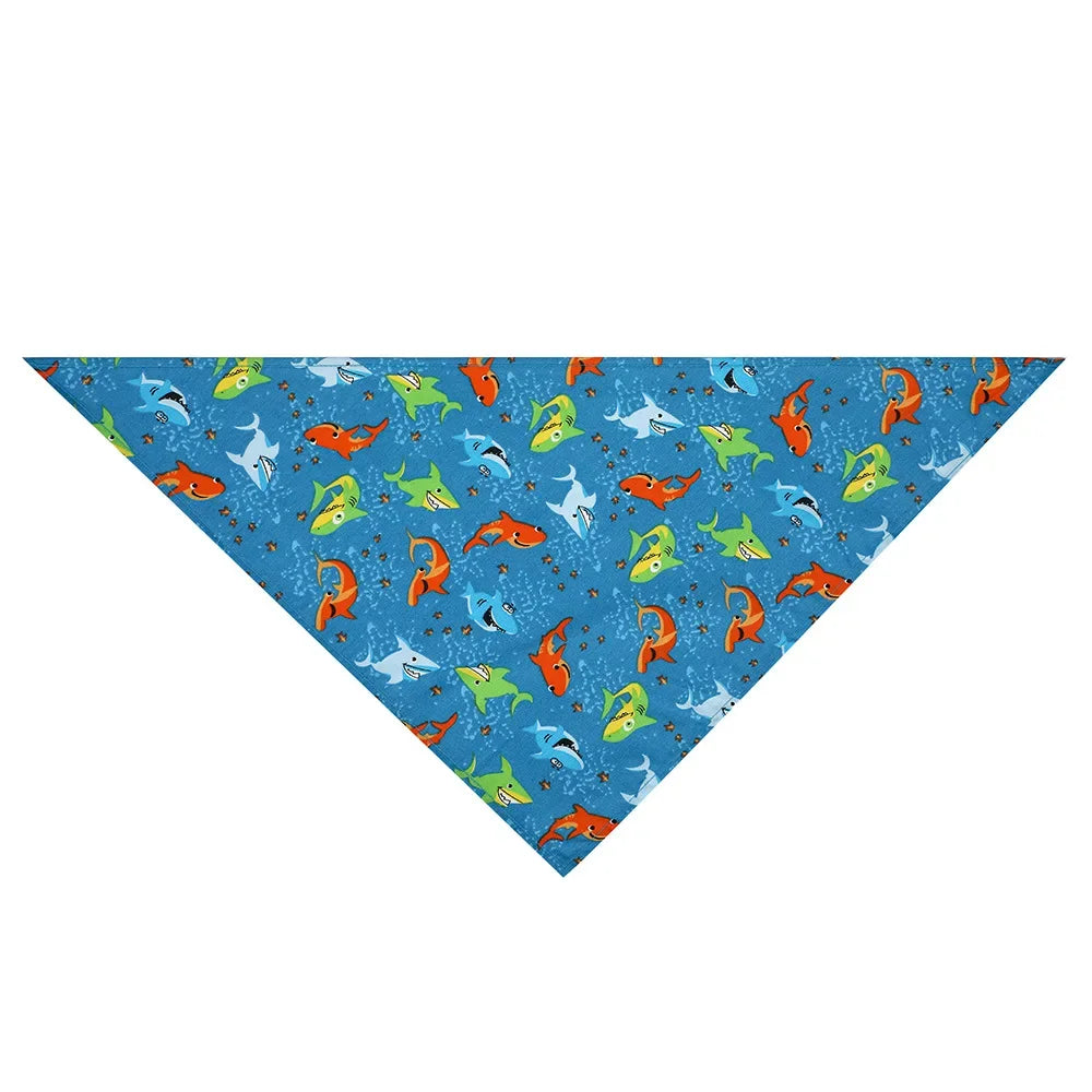 Adjustable Fruit Floral Dog Bandana Soft Washable Scarf