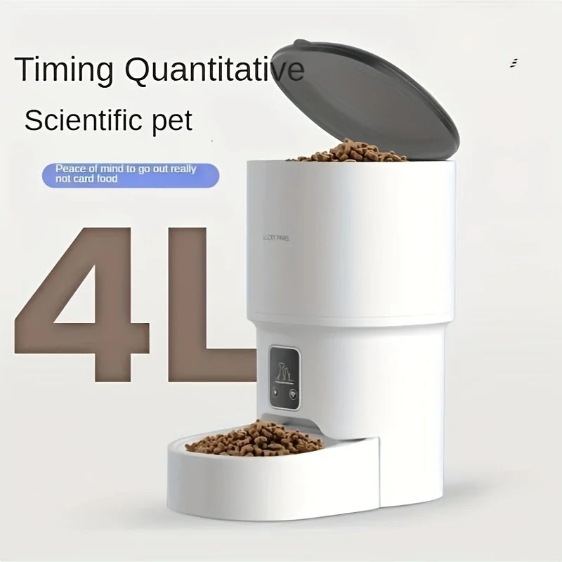 Automatic Pet Feeder, Cat Food And Dog Food, Wifi Remote Control, Detachable Washing, Large Capacity Pet Feeder for Cats And Puppies