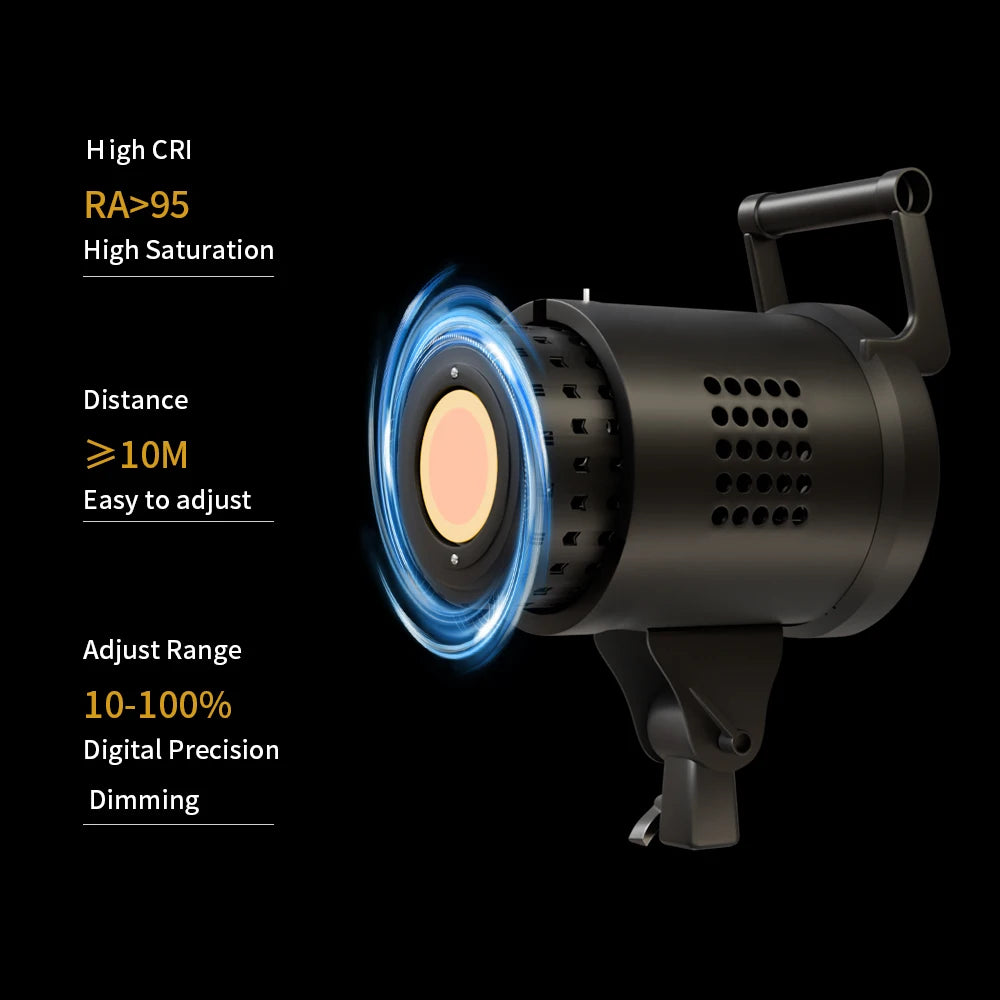 Bowens Lighting Video Studio 135W 110-220V Photography Dimmable LED Lamp Flash Studio 3000-6000K 3 Color Remote Control Display