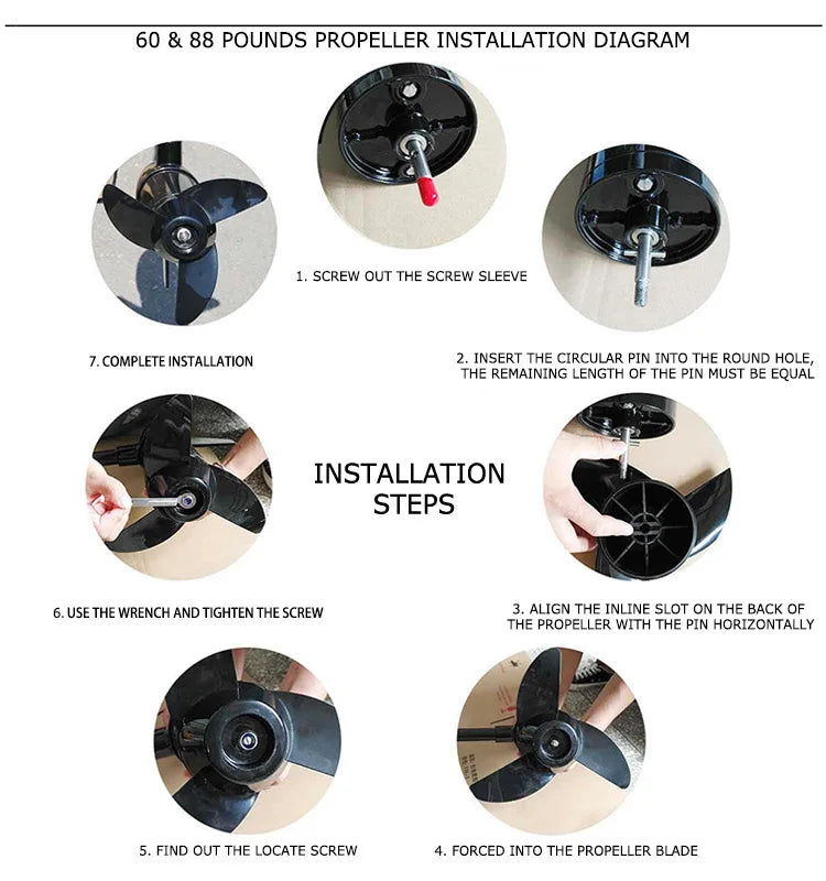 Marine 18, 28, 40, 50, 60, 88 Lbs 12V 24V DC Electric Cheap Boat Thrust Trolling Motors