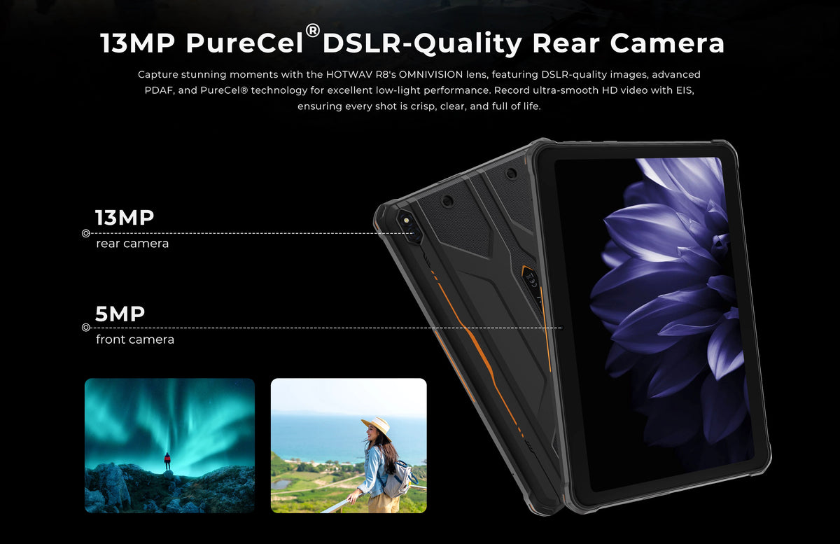 HOTWAV R8 Rugged Android Tablet With IP68 And IP69K Protection