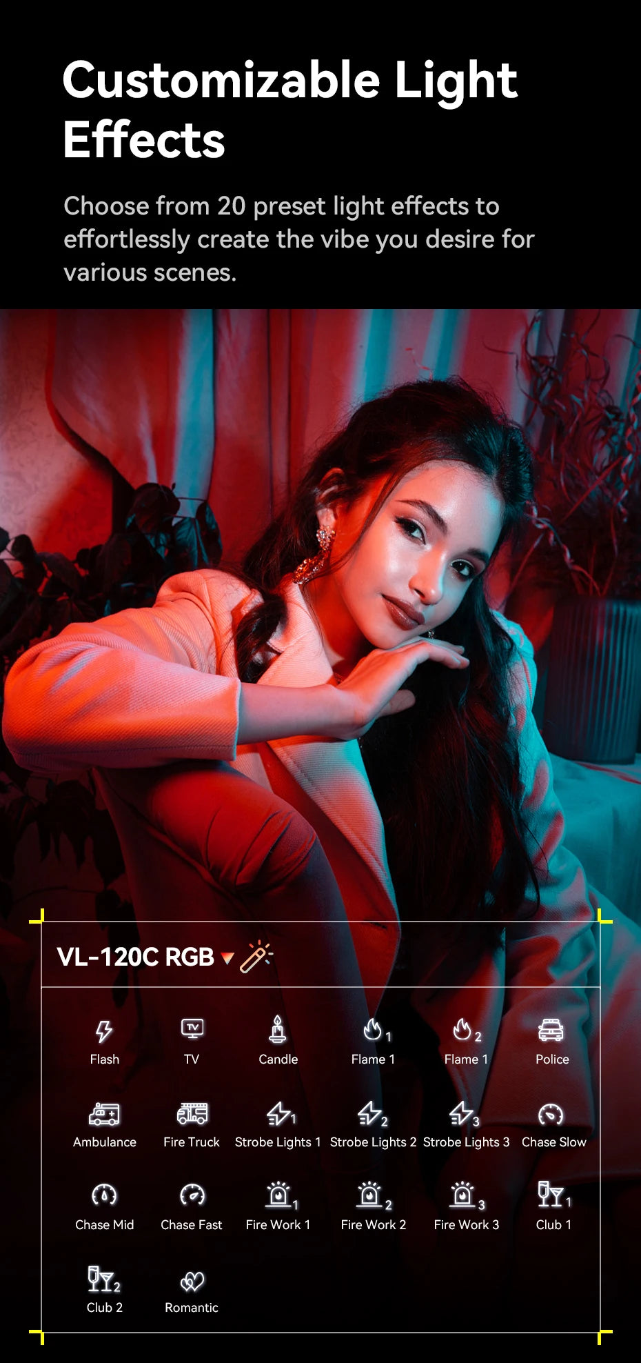 Ulanzi VL120BI Wireless Pro COB Video Light For Studios