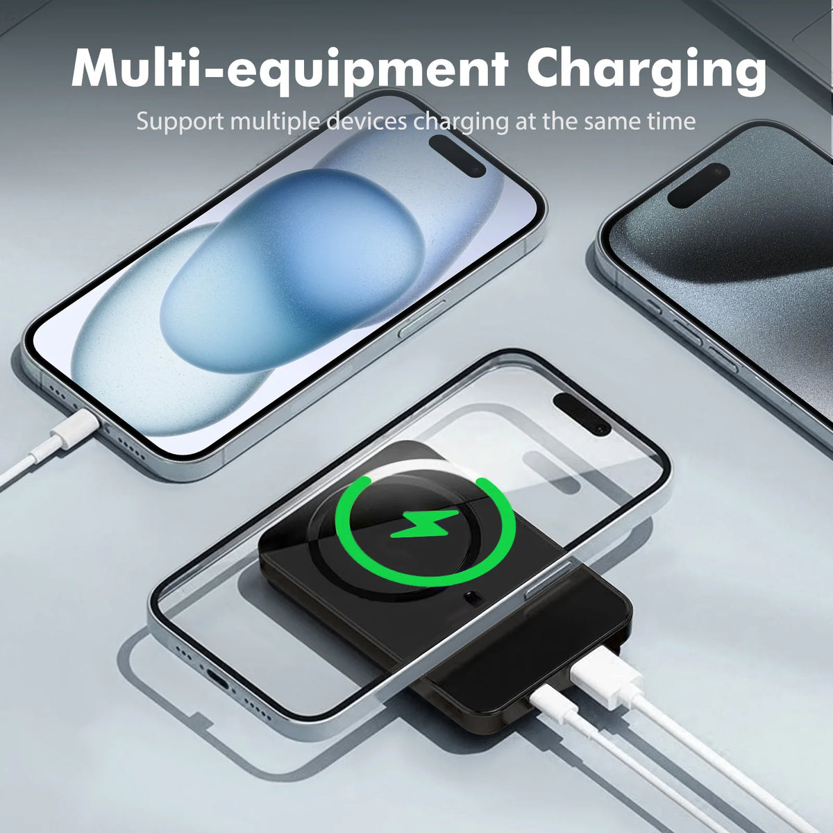 Magnetic Wireless Power Bank With Fast Charging And LED Display