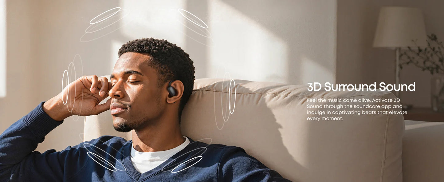 soundcore AeroFit 2 by Anker, Open-Ear Headphones, Real-Time Translation Earbuds, 4 Adjustable Positions (Refurbished)
