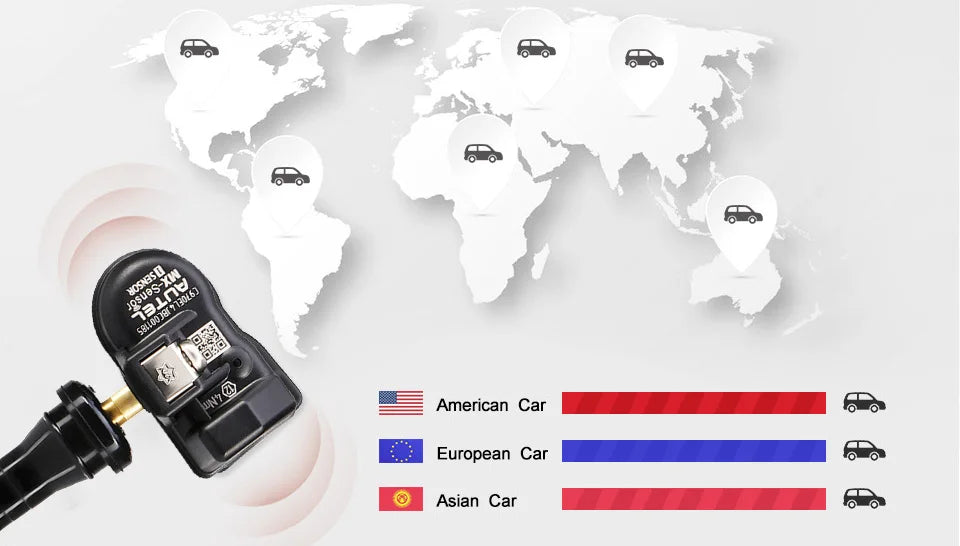 Autel MX-Sensor 433 315MHZ TPMS Sensor MaxiTPMS Tire Pressure Monitor Tester Tire Repair Tools Scanner Programming MX-Sensor