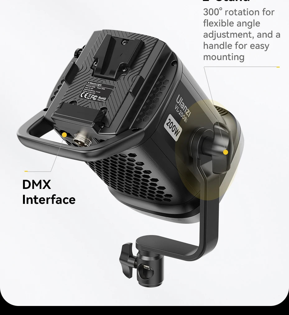 Ulanzi VL120BI Wireless Pro COB Video Light For Studios