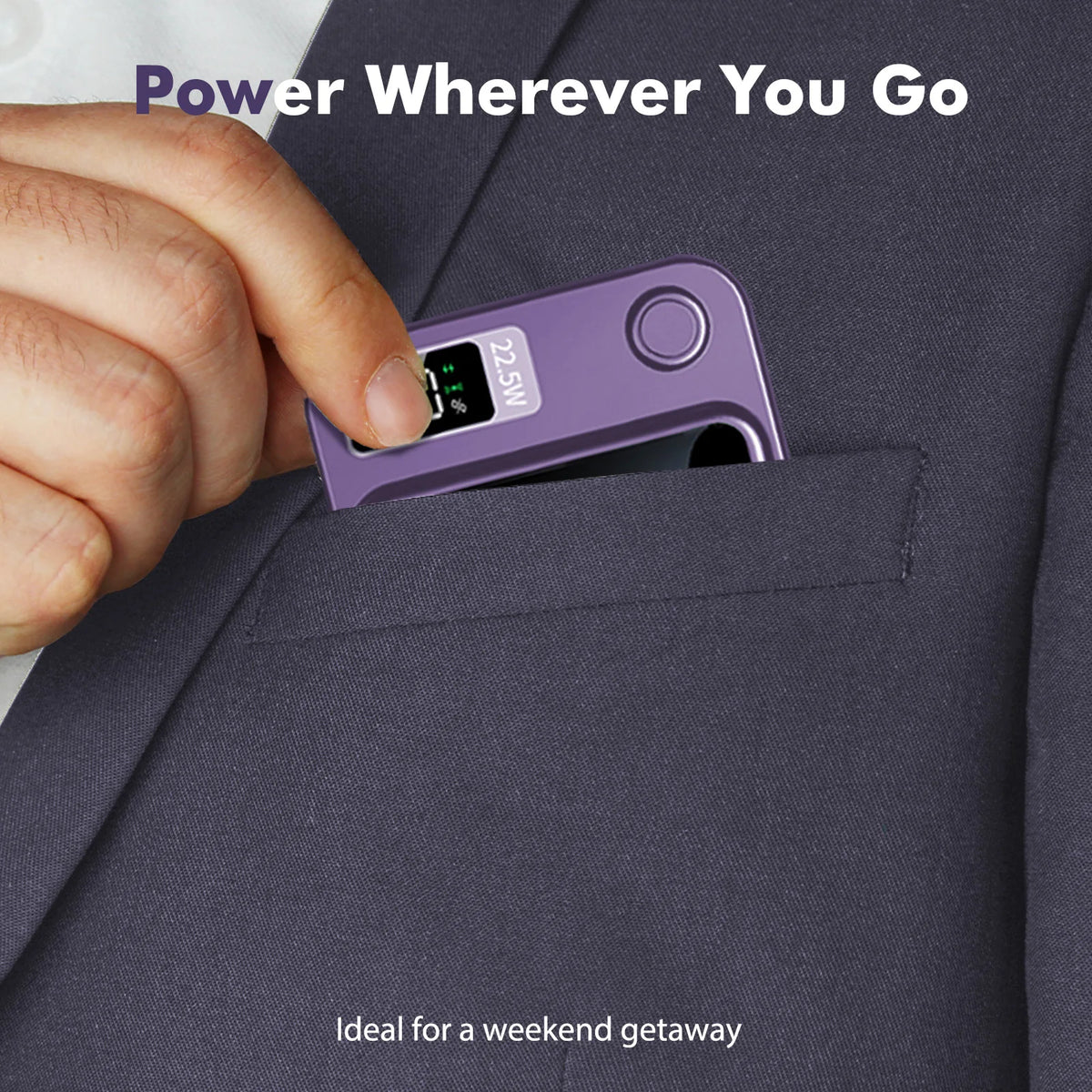 Magnetic Wireless Power Bank With Fast Charging And LED Display