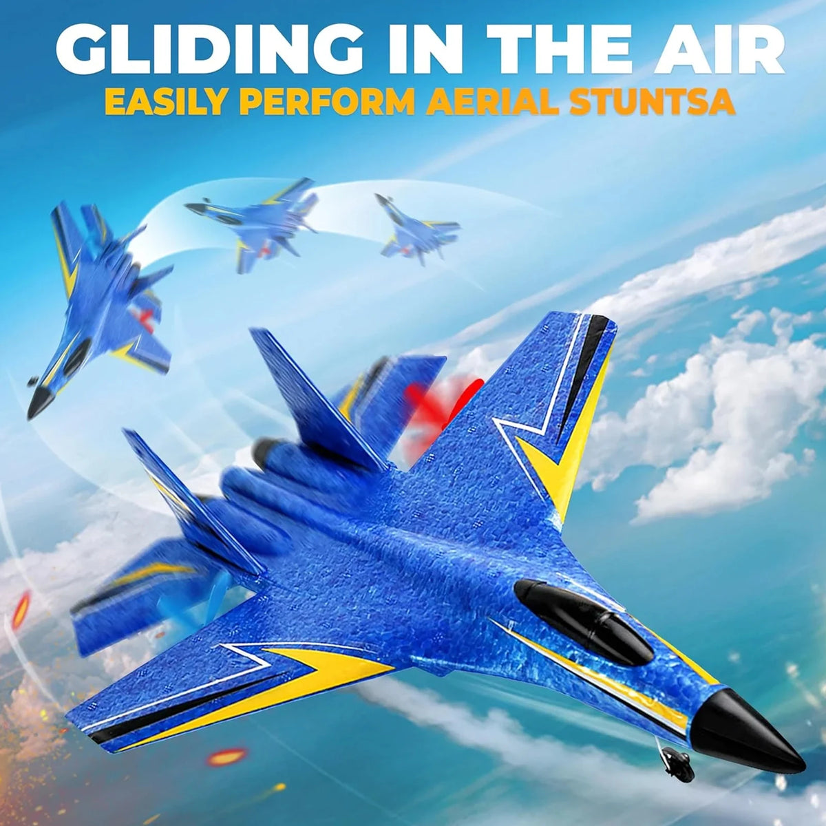 RC Fixed Wing Fighter Jet With Precision Gyro Stabilization