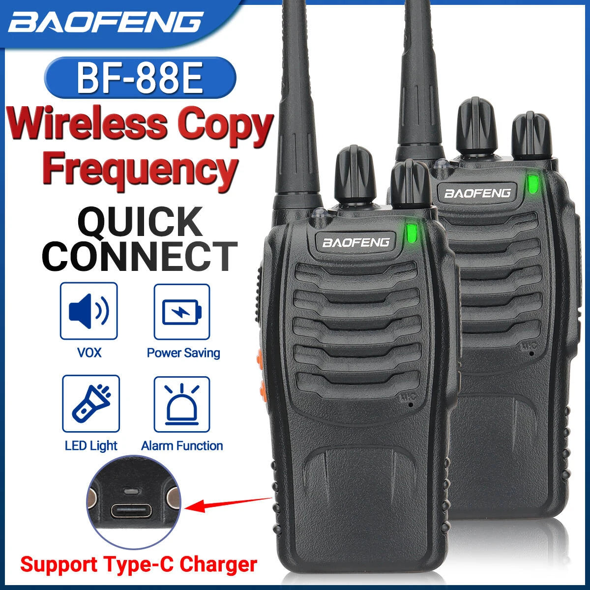 Baofeng BF-88E UHF Two Way Radio for Hunting Outdoors