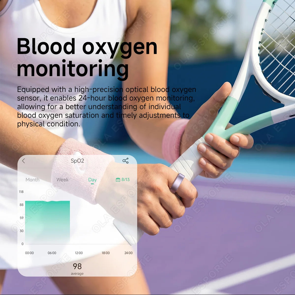 Ola Esporte Smart Ring Health Fitness And Sleep Tracker