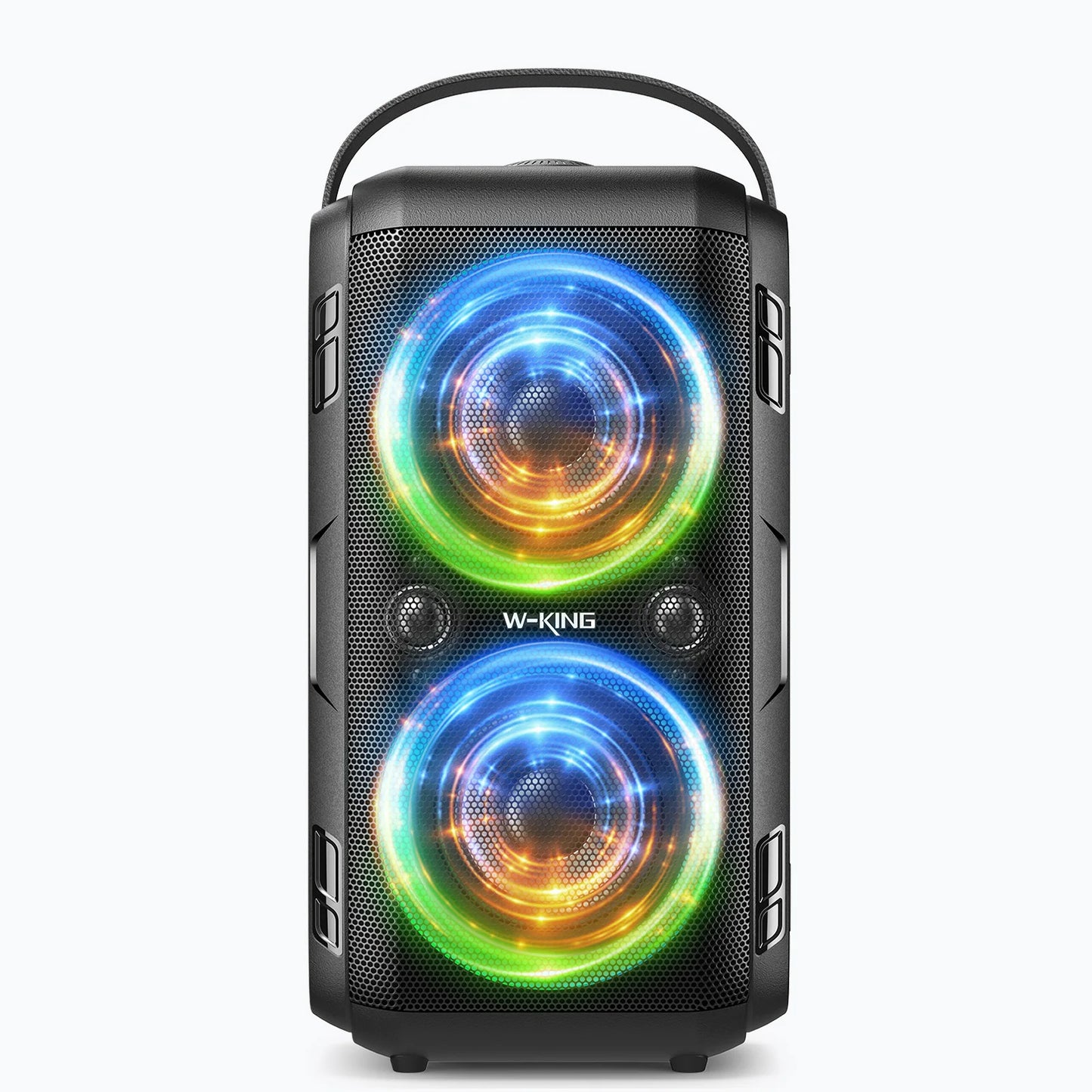 W-KING T9-2 80W RMS Party Portable Speakers Bluetooth Wireless Boombox with 4 Drivers (2*4.04'' Woofer), Huge 105dB Sound Large Party Box