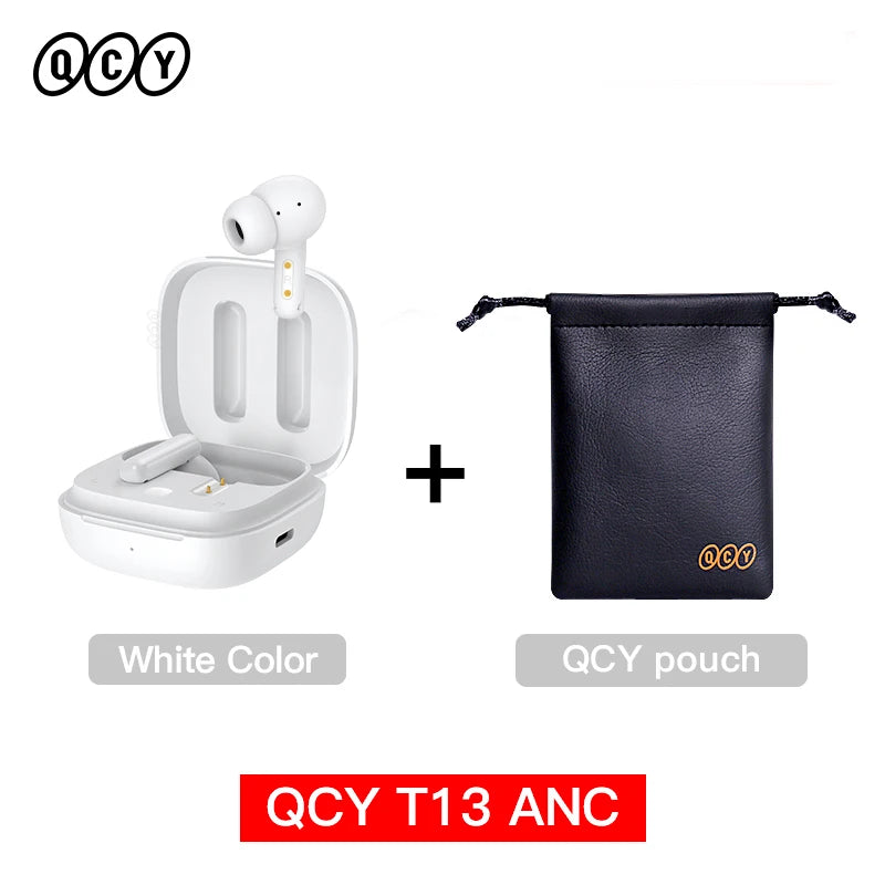 Qcy T13 Wireless Earbuds Active Noise Canceling Enc Mics