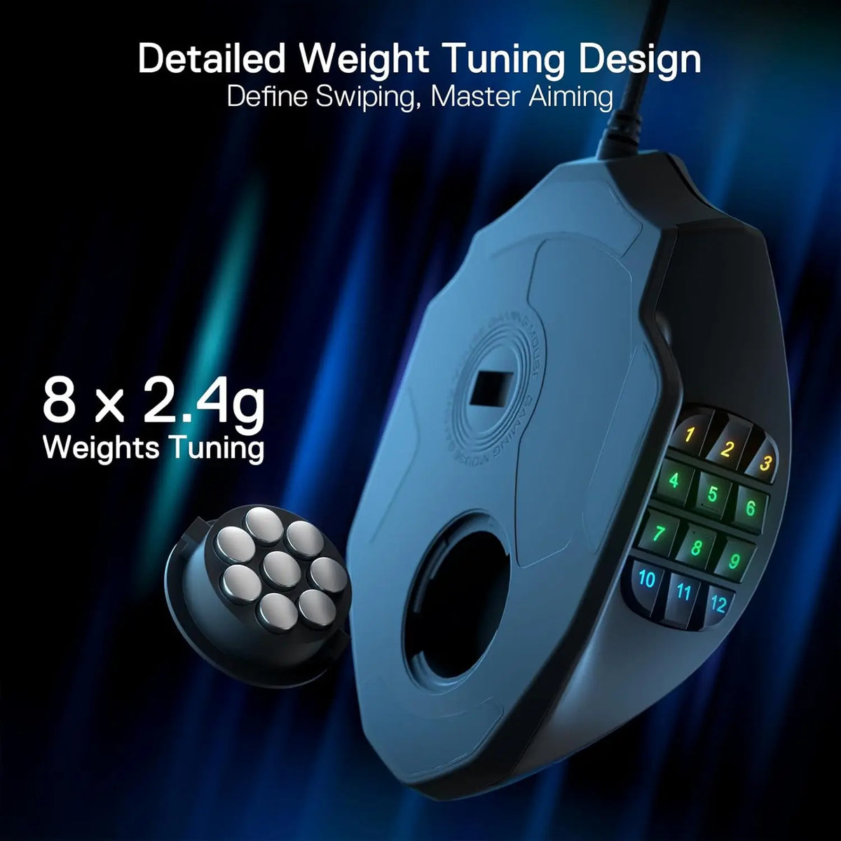 Redragon RGB Wired Gaming Mouse With 17 Programmable Buttons