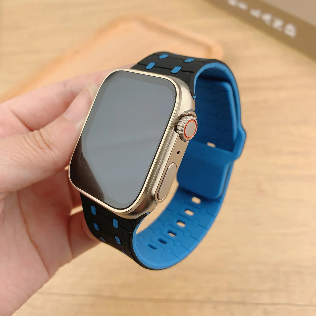 Silicone band For Apple watch Strap 46mm 45mm 41mm 44mm 49mm 40mm 38 42mm bracelet correa iwatch Series 10 9 8 7 6 5 3 SE Ultra