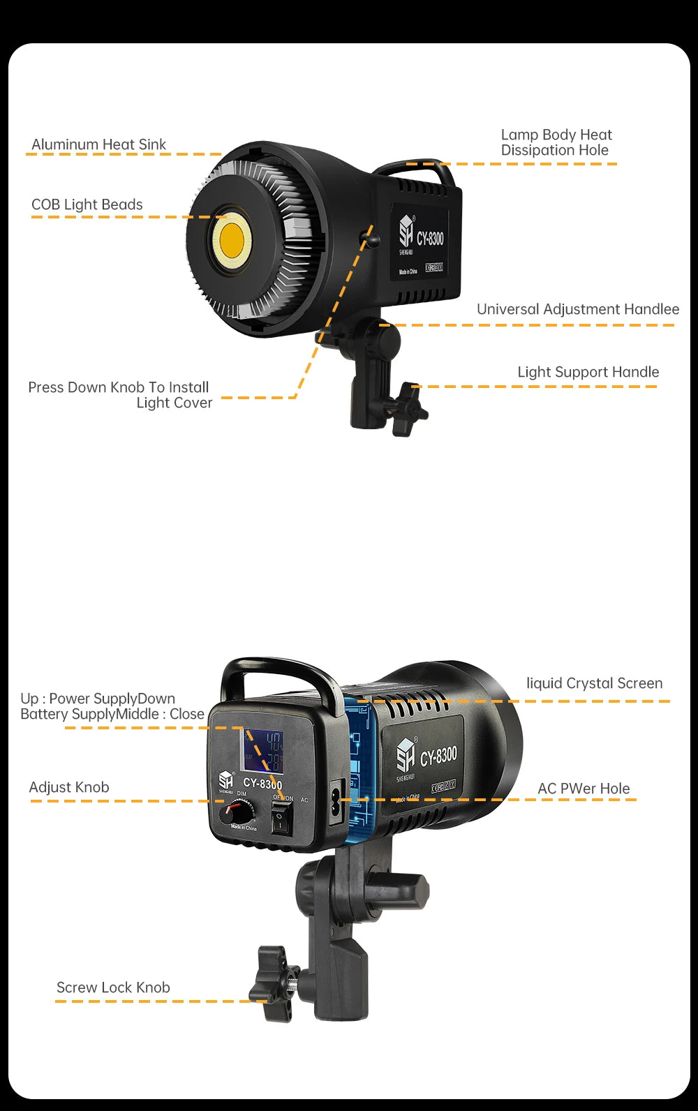 Bowens Video Studio Kit 90/135W 220V Photography Light Dimmable Kit LED Lamp 2m Tripod Flash Studio Lighting 3000-6000K 3 Color