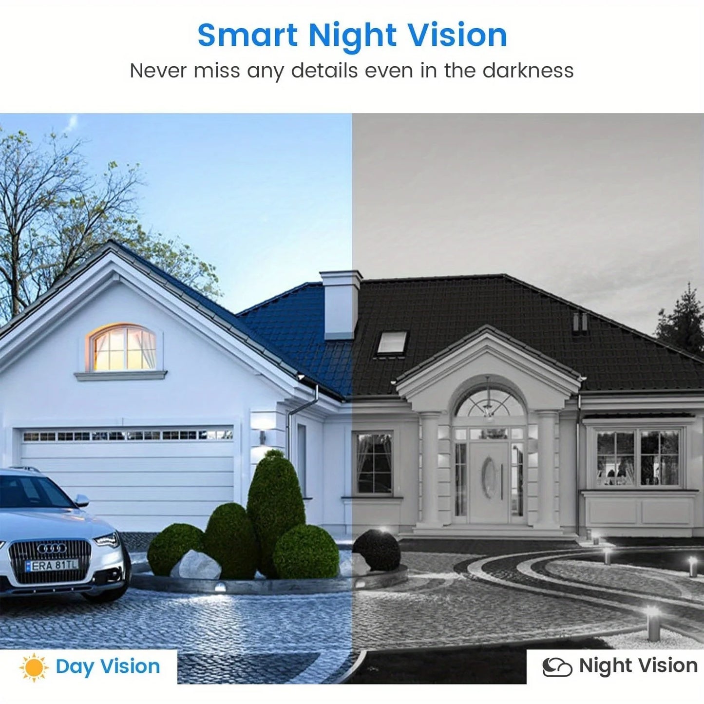Tuya WiFi Video Doorbell - 2-Way Audio, Outdoor 1080P HD, SD+Cloud Storage, Motion Detection, Easy Setup & Live Alerts