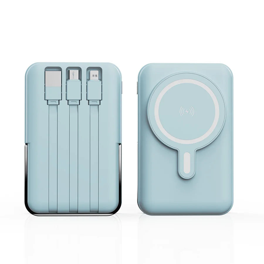 Magnetic Wireless Power Bank With Fast Charging And Stand