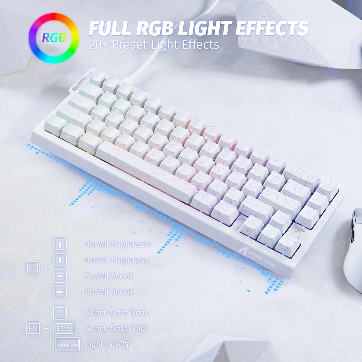 Attack Shark Rapid Trigger Hall Effect Mechanical Gaming Keyboard