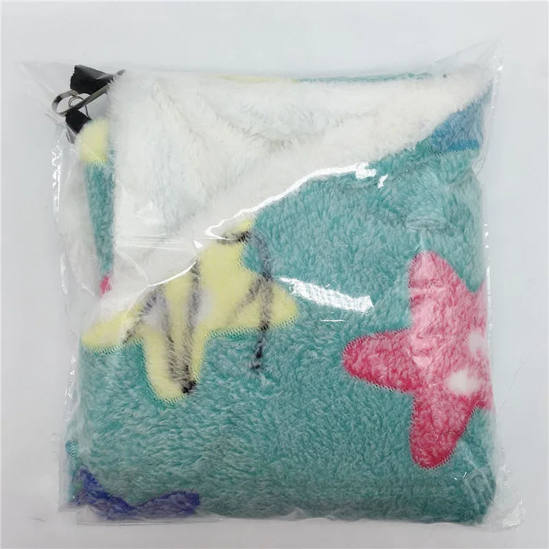 Double Layered Hamster Cage Sleeping Hammock Print Guinea Pig Clothes Bed Rodent Hammock Chinchilla Cage Little House